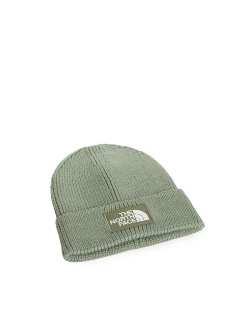 Berretto con risvolto e logo box TNF in filato acrilico Slate Moss-Bark Mist The North Face | NF0A8CHED5M1